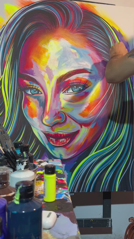 Retrato Personalizado a Color: Tu Familia, Pareja o Amigos en Arte Moderno